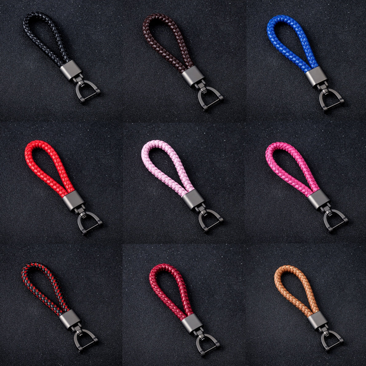 Leather Strap Metal Keychains for Car Key(Item No.: LK007)