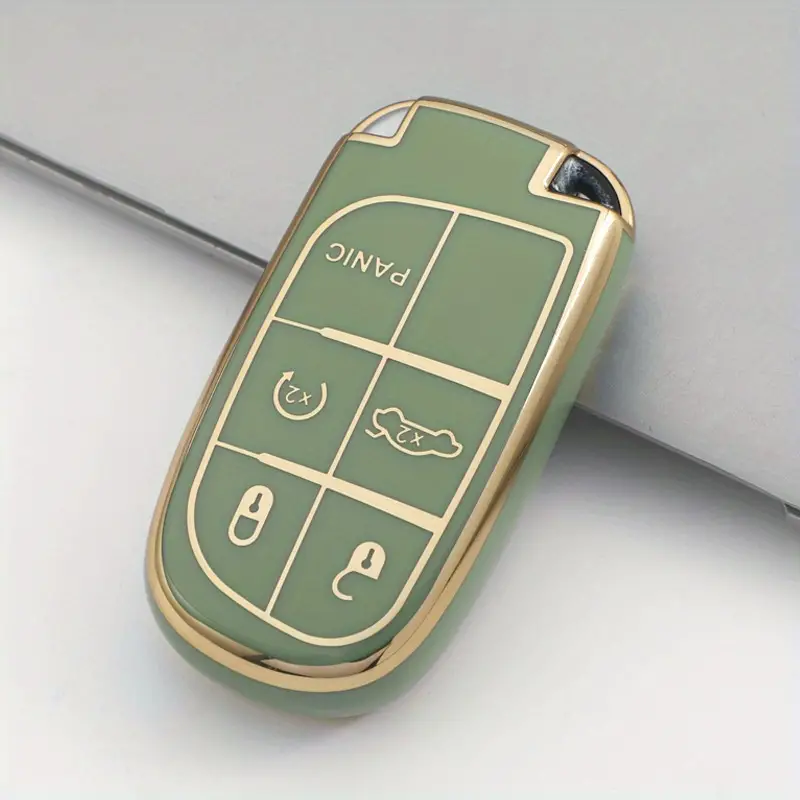 Soft TPU Key Case Cover For Jeep/Dodge/Chrysler(Key No.A)