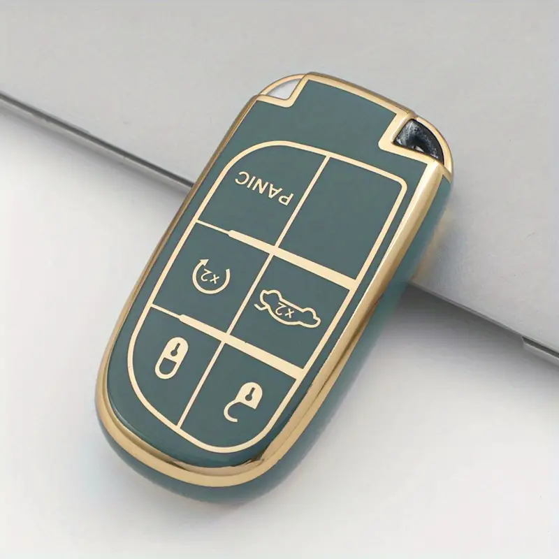 Soft TPU Key Case Cover For Jeep/Dodge/Chrysler(Key No.A)