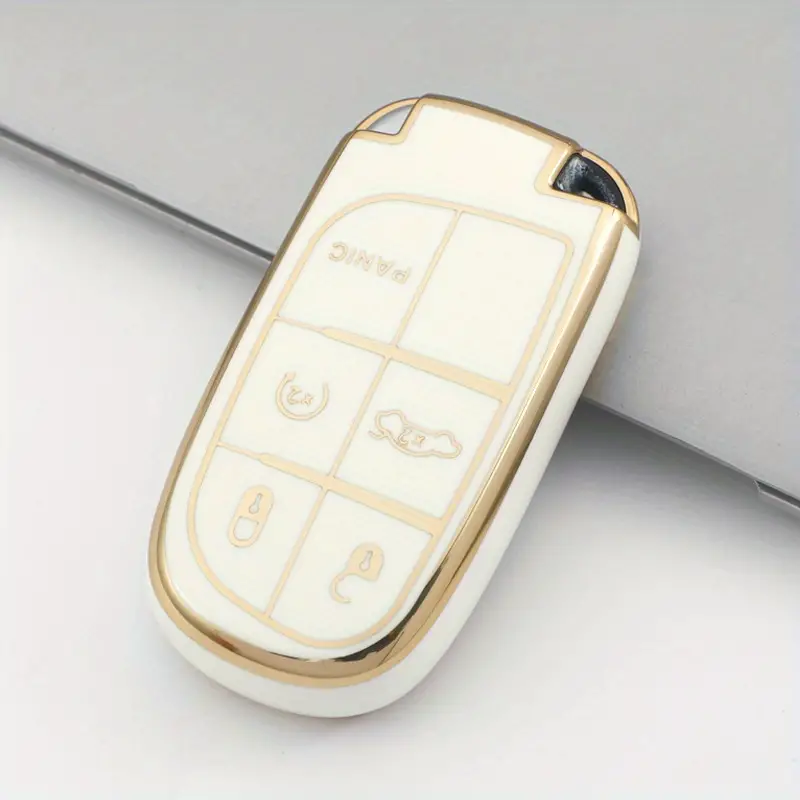 Soft TPU Key Case Cover For Jeep/Dodge/Chrysler(Key No.A)