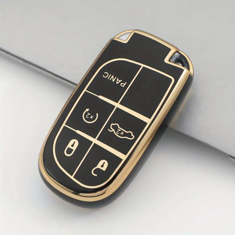 Soft TPU Key Case Cover For Jeep/Dodge/Chrysler(Key No.A)