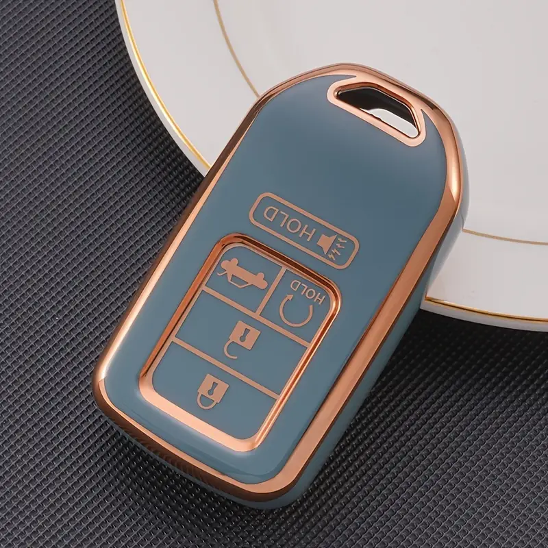 Soft TPU Key Case Cover For Honda(Key No.A15) Accord,Civic,CRV,Pilot,Ridgeline,Odyssey,and Passport Smart Remote Key