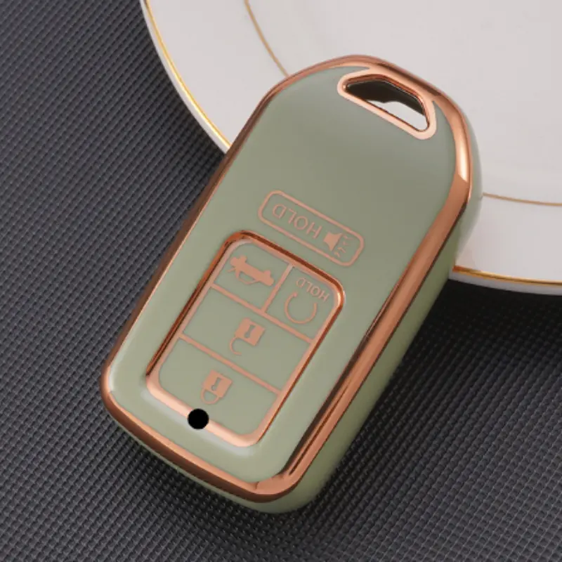 Soft TPU Key Case Cover For Honda(Key No.A15) Accord,Civic,CRV,Pilot,Ridgeline,Odyssey,and Passport Smart Remote Key
