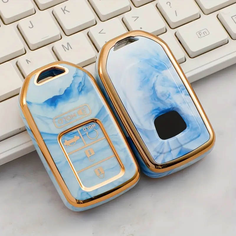 Soft TPU Key Case Cover For Honda(Key No.A15) Accord,Civic,CRV,Pilot,Ridgeline,Odyssey,and Passport Smart Remote Key