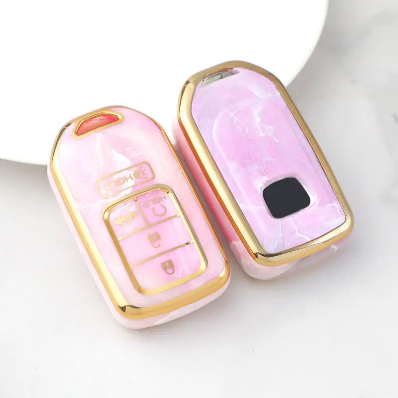 Soft TPU Key Case Cover For Honda(Key No.A15) Accord,Civic,CRV,Pilot,Ridgeline,Odyssey,and Passport Smart Remote Key