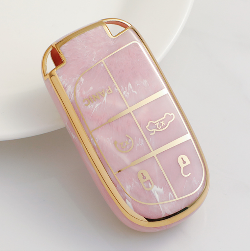 Soft TPU Key Case Cover For Jeep/Dodge/Chrysler(Key No.A)