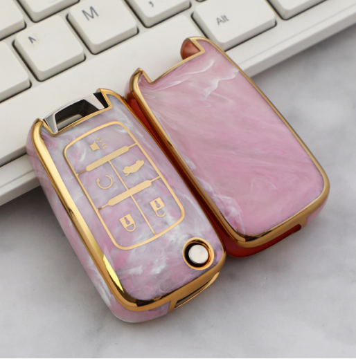 Soft TPU Key Case Cover For Chevrolet/Chevy/GMC/Buick(Key No.C)