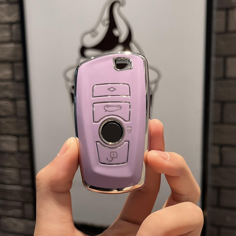 Soft TPU Key Case Cover For BMW(Key No.A)