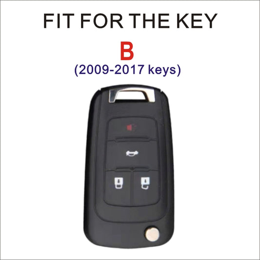 Soft TPU Key Case Cover For Chevrolet/Chevy/GMC/Buick(Key No.B)