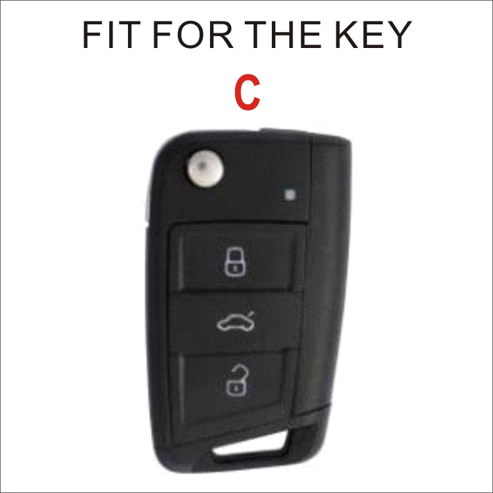 Soft TPU Key Case Cover For Volkswagen(Key No.C)