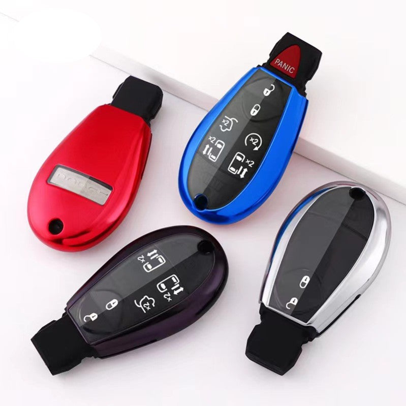 Soft TPU Key Case Cover For Jeep/Dodge/Chrysler(Key No.C)