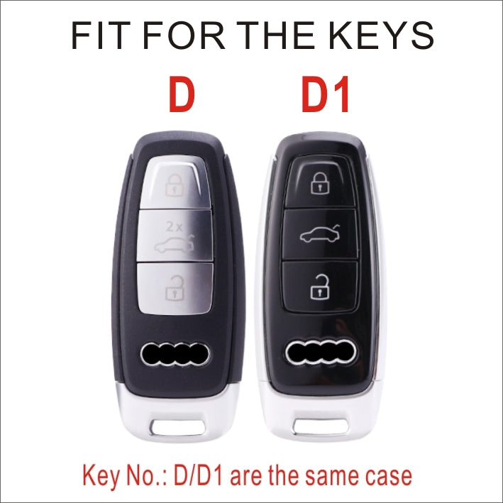 Soft TPU Key Case Cover For Audi(Key No.D)