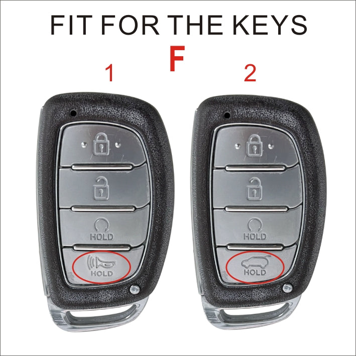 Soft TPU Key Case Cover For Hyundai(Key No.F)