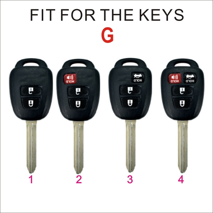Soft TPU Key Case Cover For Toyota(Key No.G)