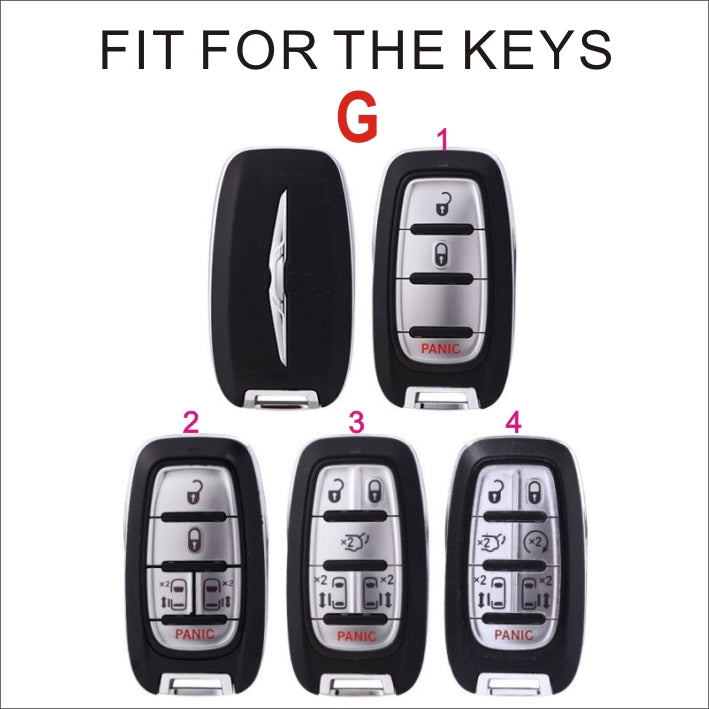 Soft TPU Key Case Cover For Jeep/Dodge/Chrysler(Key No.G)