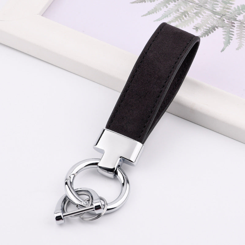 Leather Strap Metal Keychains(Item No.:LK008)
