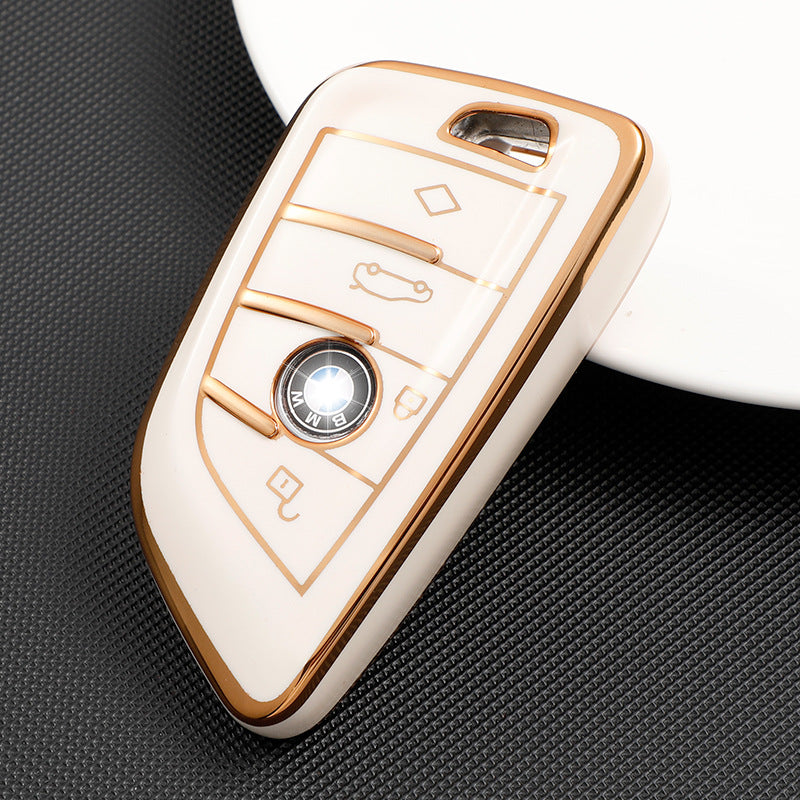 Soft TPU Key Case Cover For BMW(Key No.B)