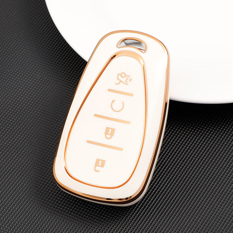 Soft TPU Key Case Cover For Chevrolet/Chevy/GMC(Key No.D)