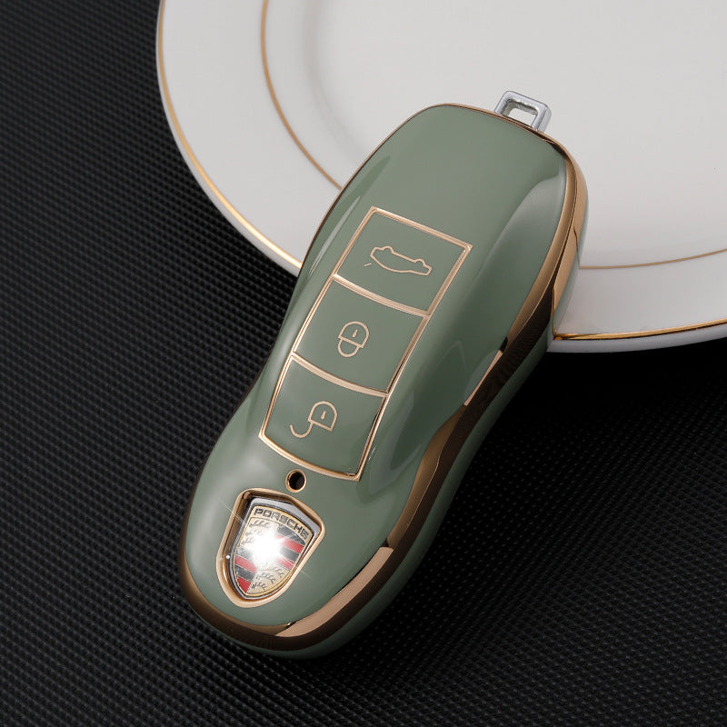Soft TPU Key Case Cover For Porsche(Key No.B)