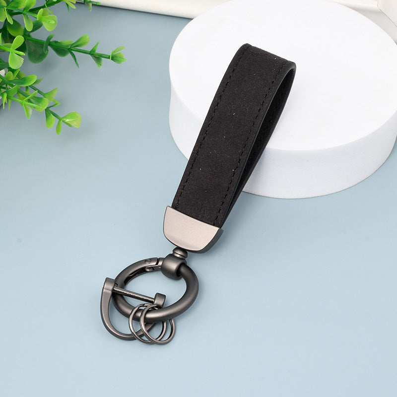 Leather Strap Metal Keychains for Car Key(Item No.: LK005)