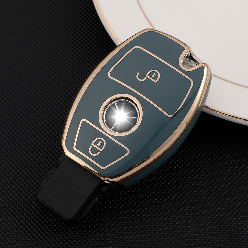 Soft TPU Key Case Cover For Mercedes-Benz GLC200 / GLC260 / GLC300 / C200L / GLC260 / GLA200 / C180L / G300 / G350 / GLE320 / GLC / GLS / AMG / A B C S V GL ML Class