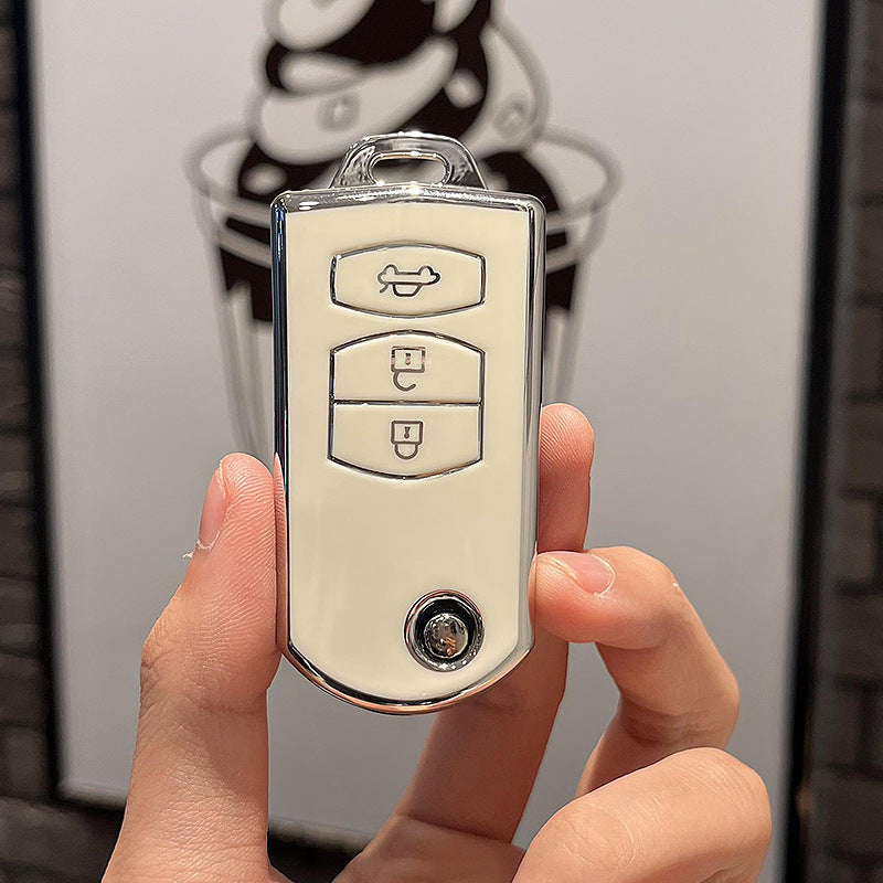 Soft TPU Key Case Cover For Mazda(Key No.D)