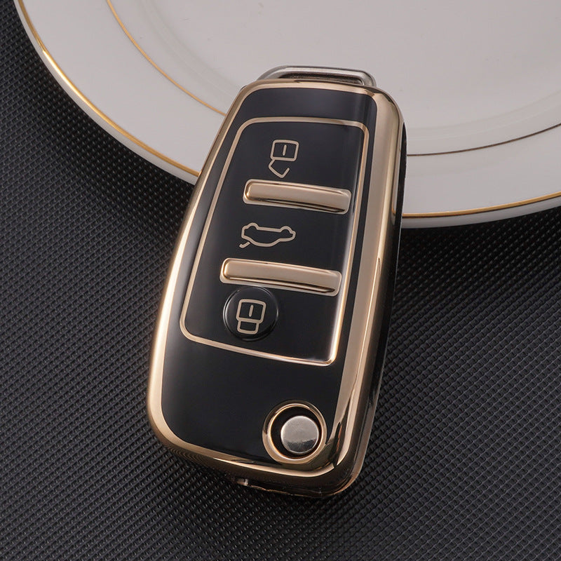 Soft TPU Key Case Cover For Audi(Key No.C)