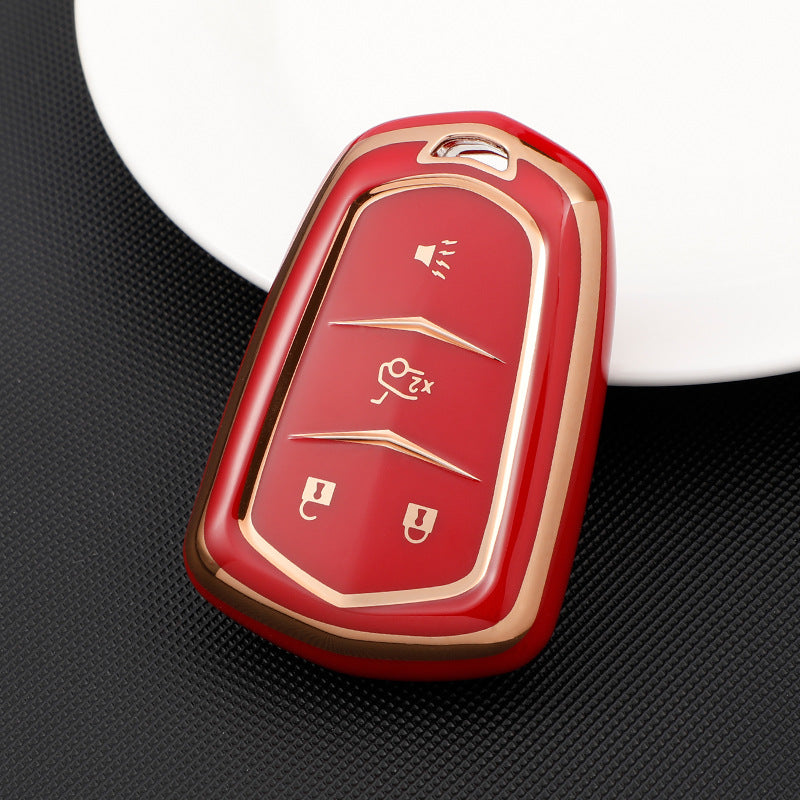Soft TPU Key Case Cover For Cadillac(Key No.A)