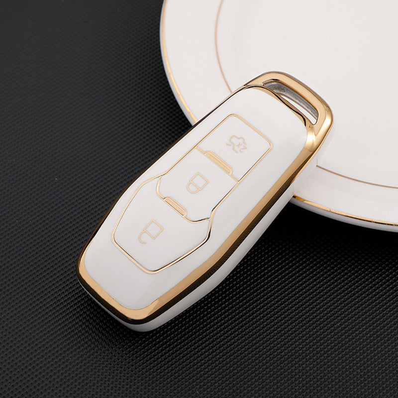 Soft TPU Key Case Cover For Ford(Key No.E)