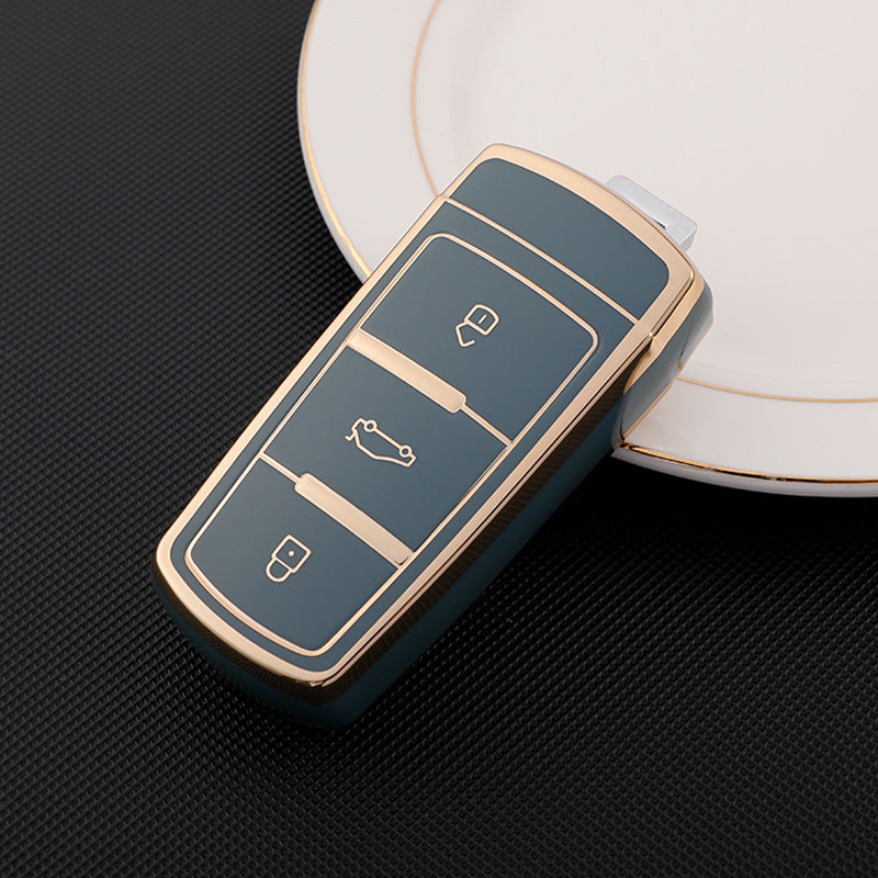 Soft TPU Key Case Cover For Volkswagen(Key No.H)