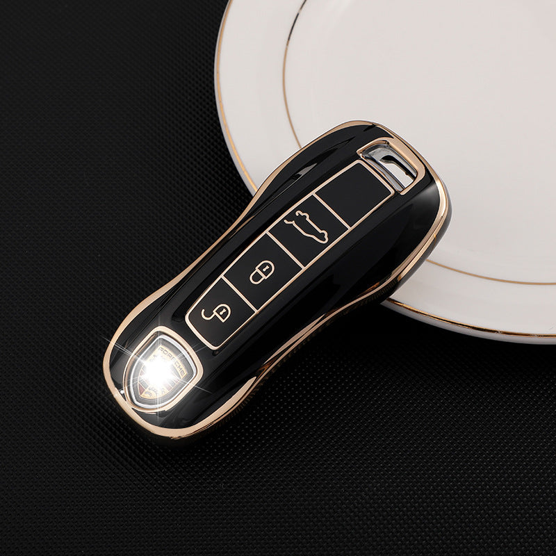 Soft TPU Key Case Cover For Porsche(Key No.A)