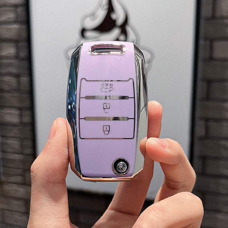 Soft TPU Key Case Cover For Kia(Key No.E)