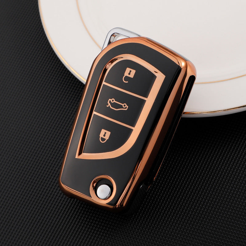 Soft TPU Key Case Cover For Toyota(Key No.D)