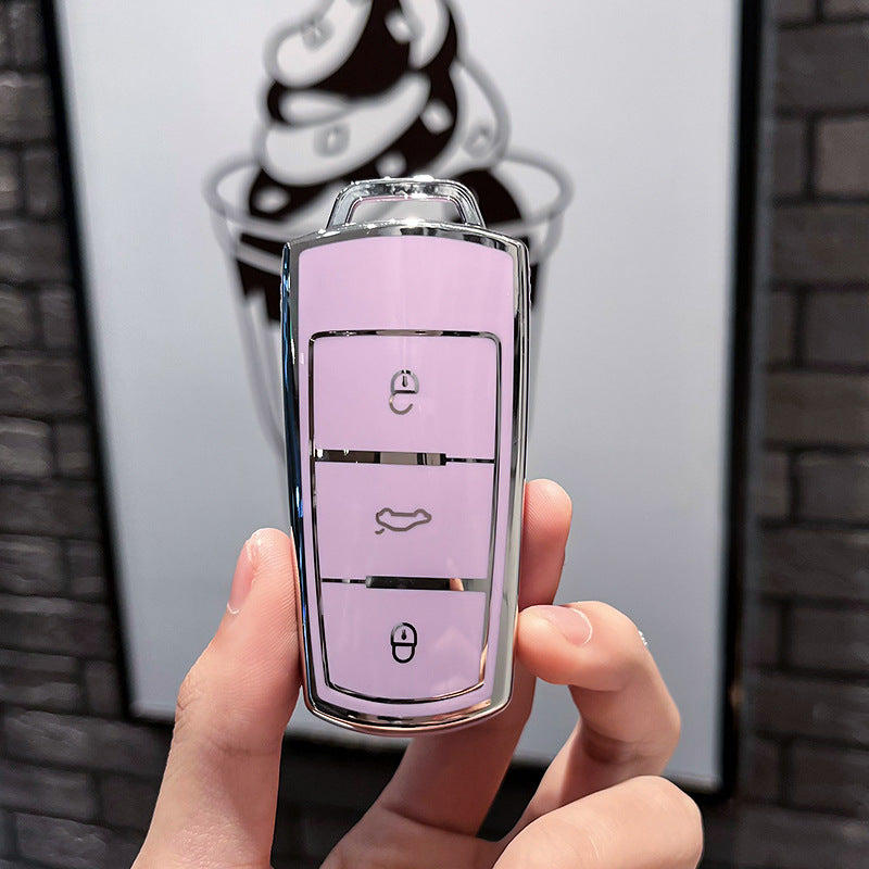 Soft TPU Key Case Cover For Volkswagen(Key No.H)