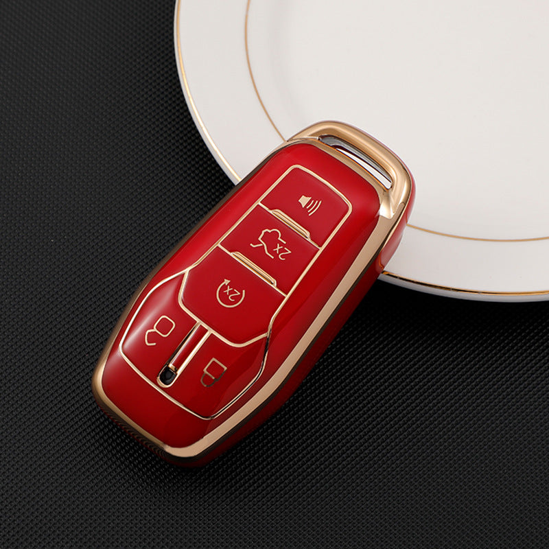 Soft TPU Key Case Cover For Ford&Lincoln(Key No.A)
