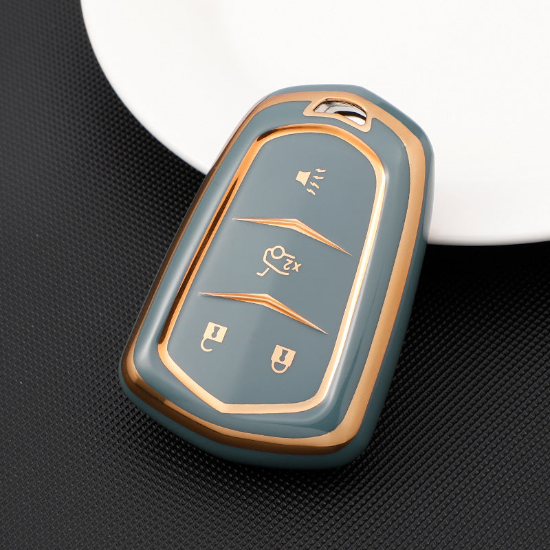 Soft TPU Key Case Cover For Cadillac(Key No.A)