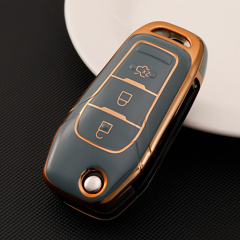 Soft TPU Key Case Cover For Ford(Key No.G)