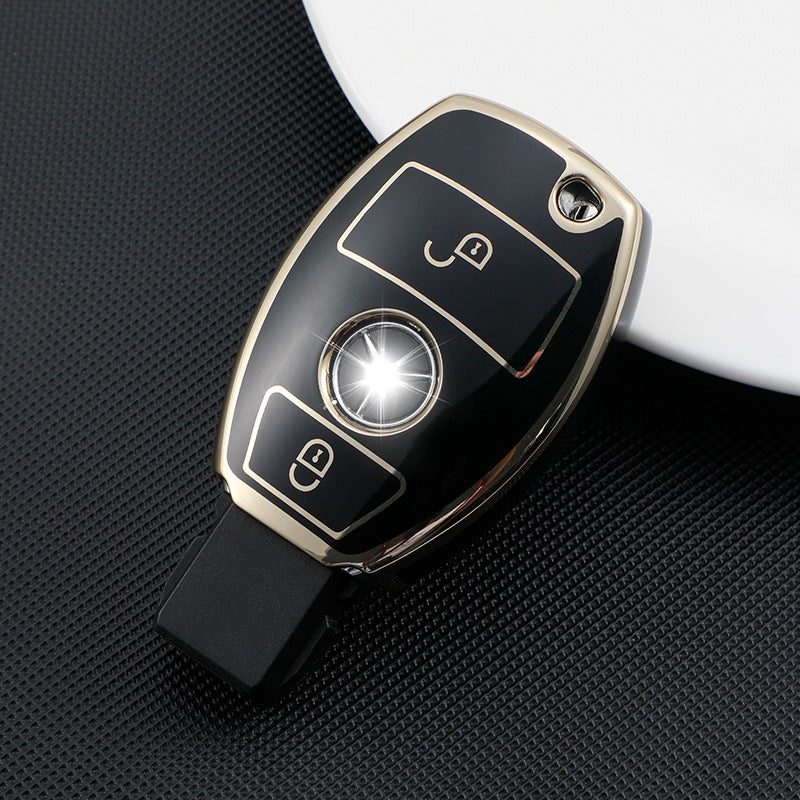 Soft TPU Key Case Cover For Mercedes-Benz GLC200 / GLC260 / GLC300 / C200L / GLC260 / GLA200 / C180L / G300 / G350 / GLE320 / GLC / GLS / AMG / A B C S V GL ML Class