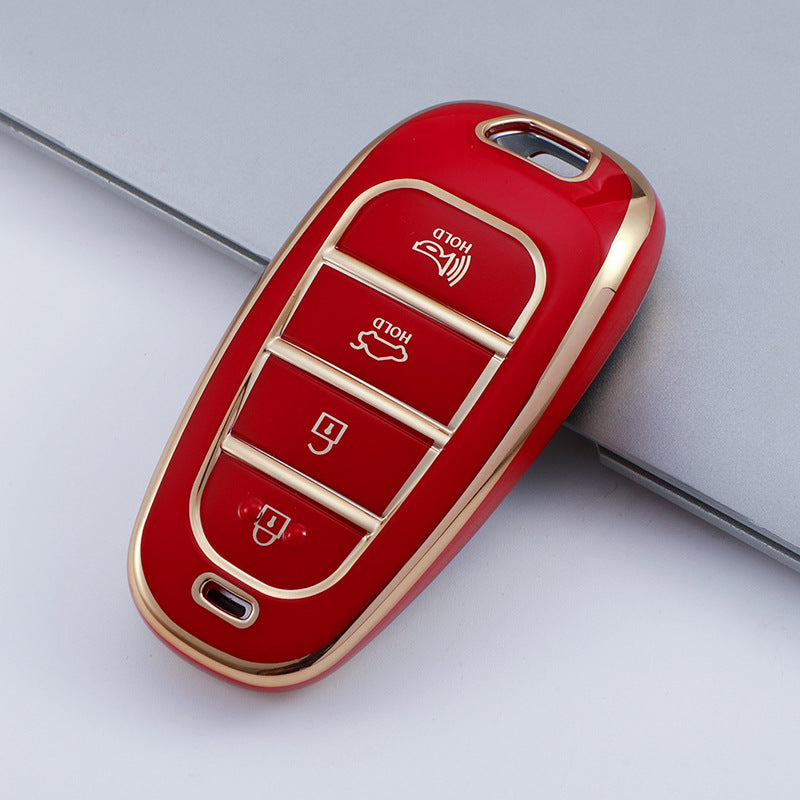 Soft TPU Key Case Cover For Hyundai(Key No.M)