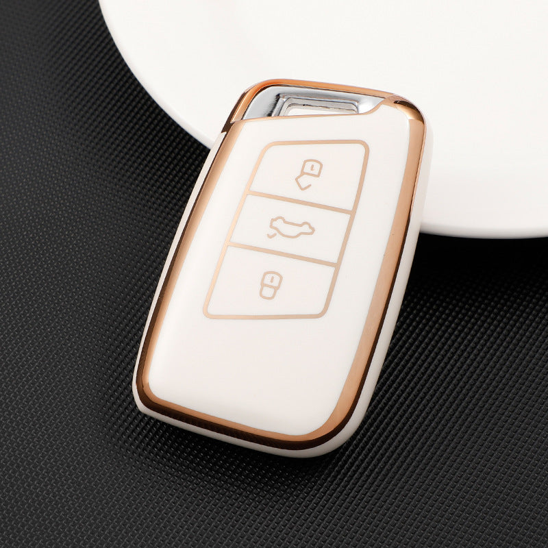 Soft TPU Key Case Cover For Volkswagen(Key No.E)