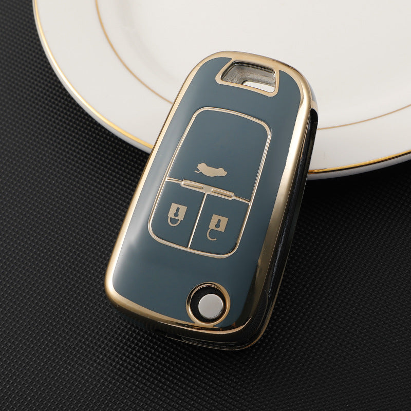 Soft TPU Key Case Cover For Chevrolet/Chevy/GMC/Buick(Key No.A)
