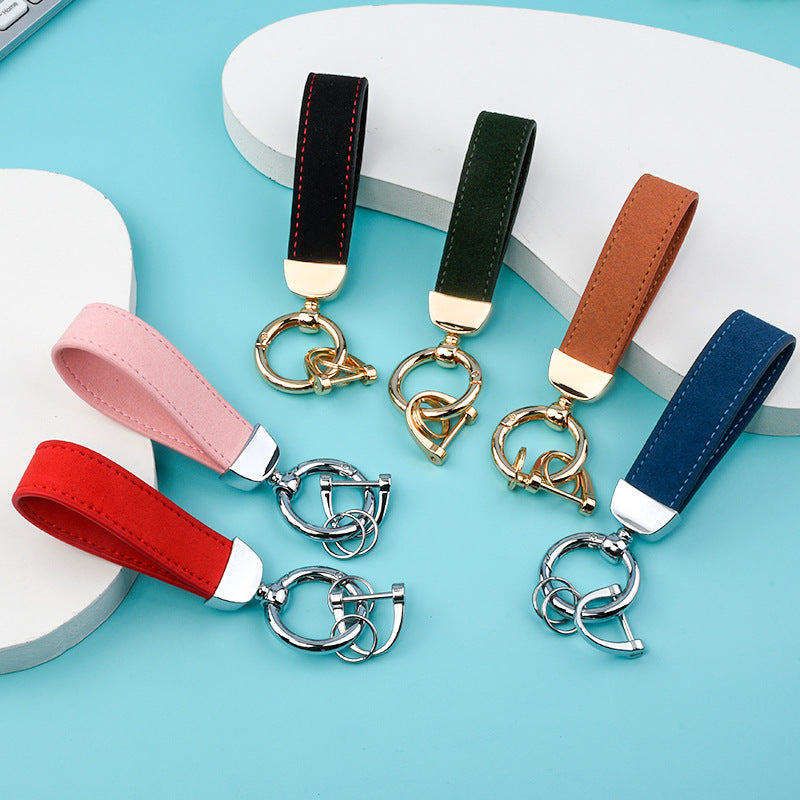 Leather Strap Metal Keychains for Car Key(Item No.: LK005)