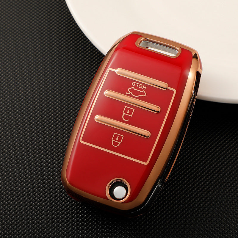Soft TPU Key Case Cover For Kia(Key No.E)
