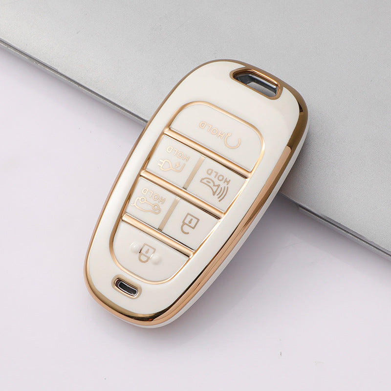 Soft TPU Key Case Cover For Hyundai(Key No.M)