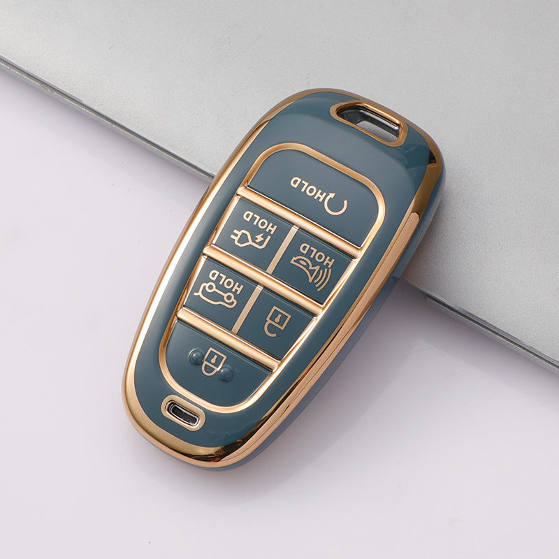 Soft TPU Key Case Cover For Hyundai(Key No.M)