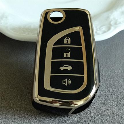 Soft TPU Key Case Cover For Toyota(Key No.D)