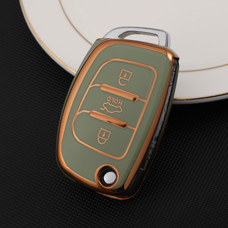Soft TPU Key Case Cover For Hyundai(Key No.E)