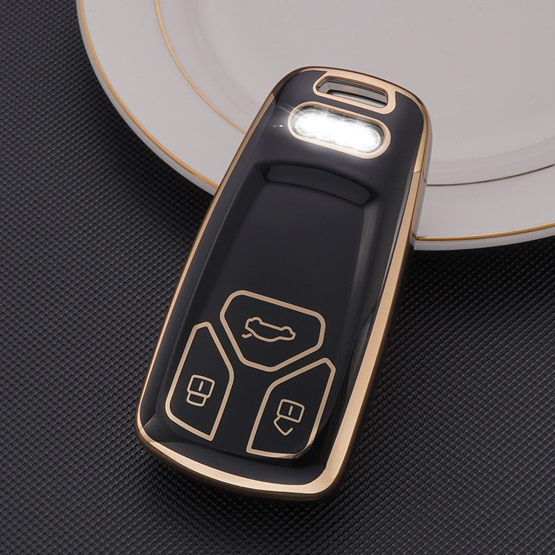 Soft TPU Key Case Cover For Audi(Key No.B)