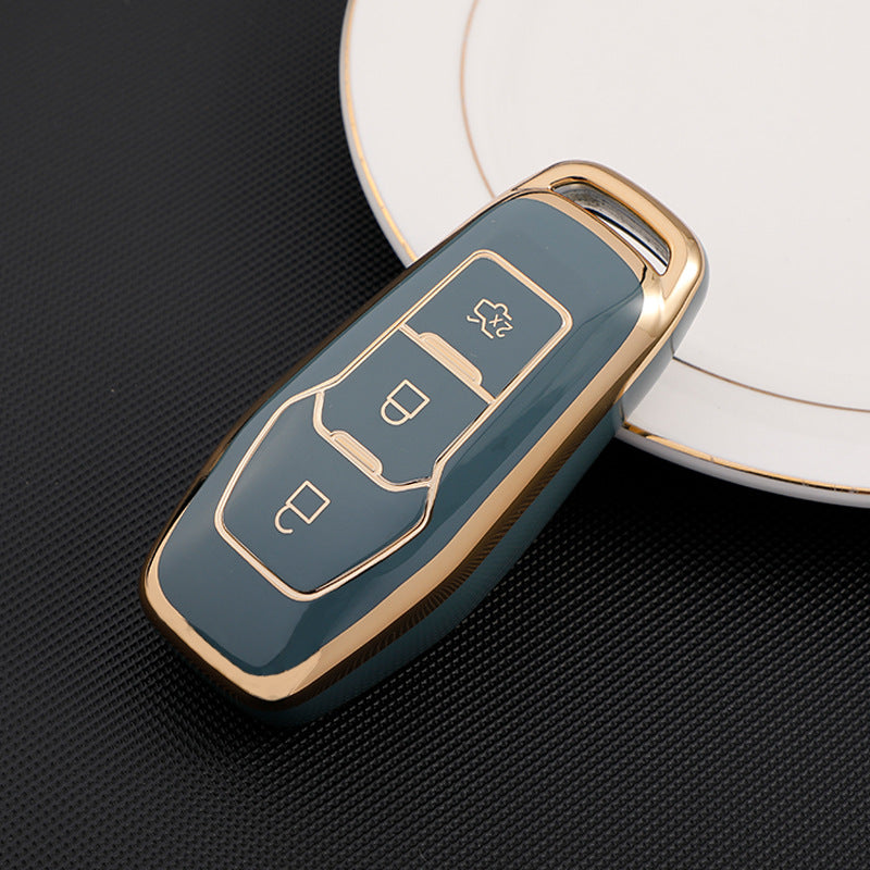 Soft TPU Key Case Cover For Ford(Key No.E)