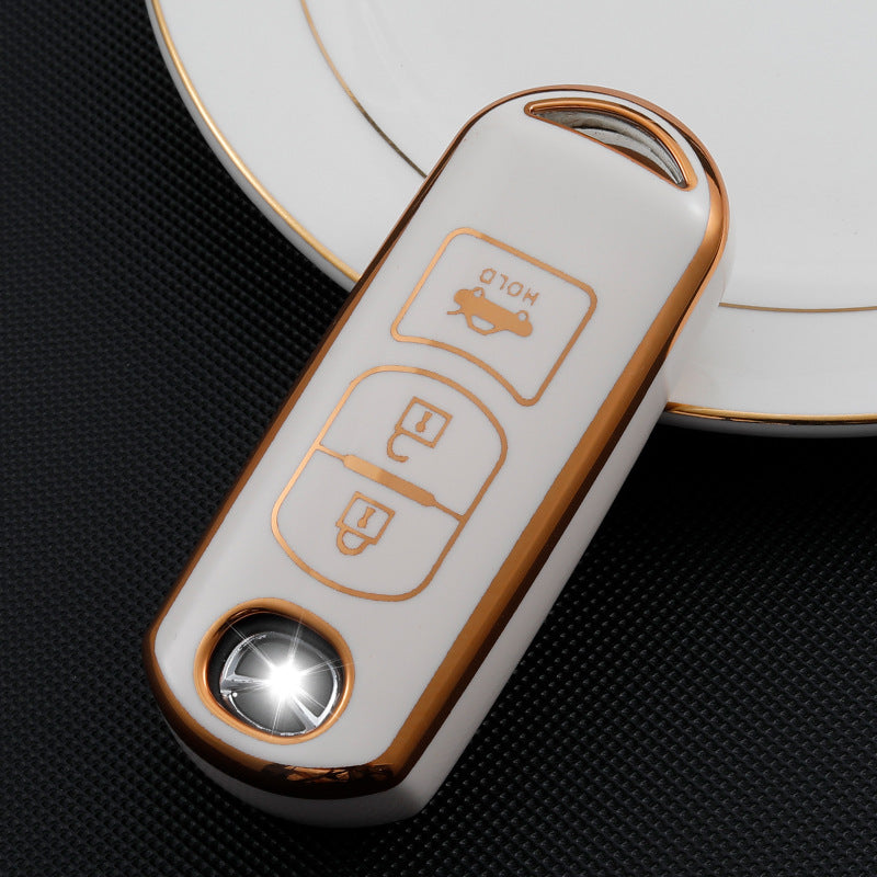 Soft TPU Key Case Cover For Mazda(Key No.A3+A4)